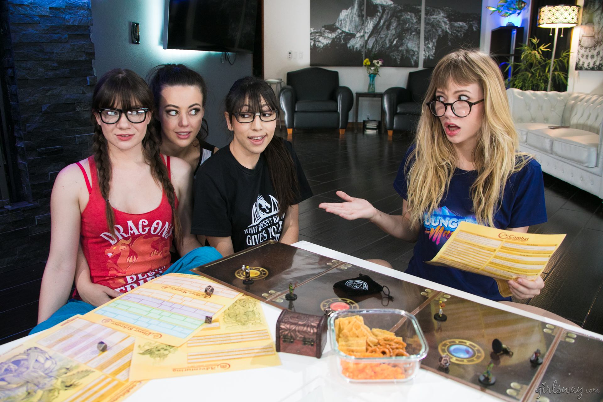 Girlsway 'Nerds Rule!: Labyrinths and Lesbians' starring Alison Rey (Photo 1)